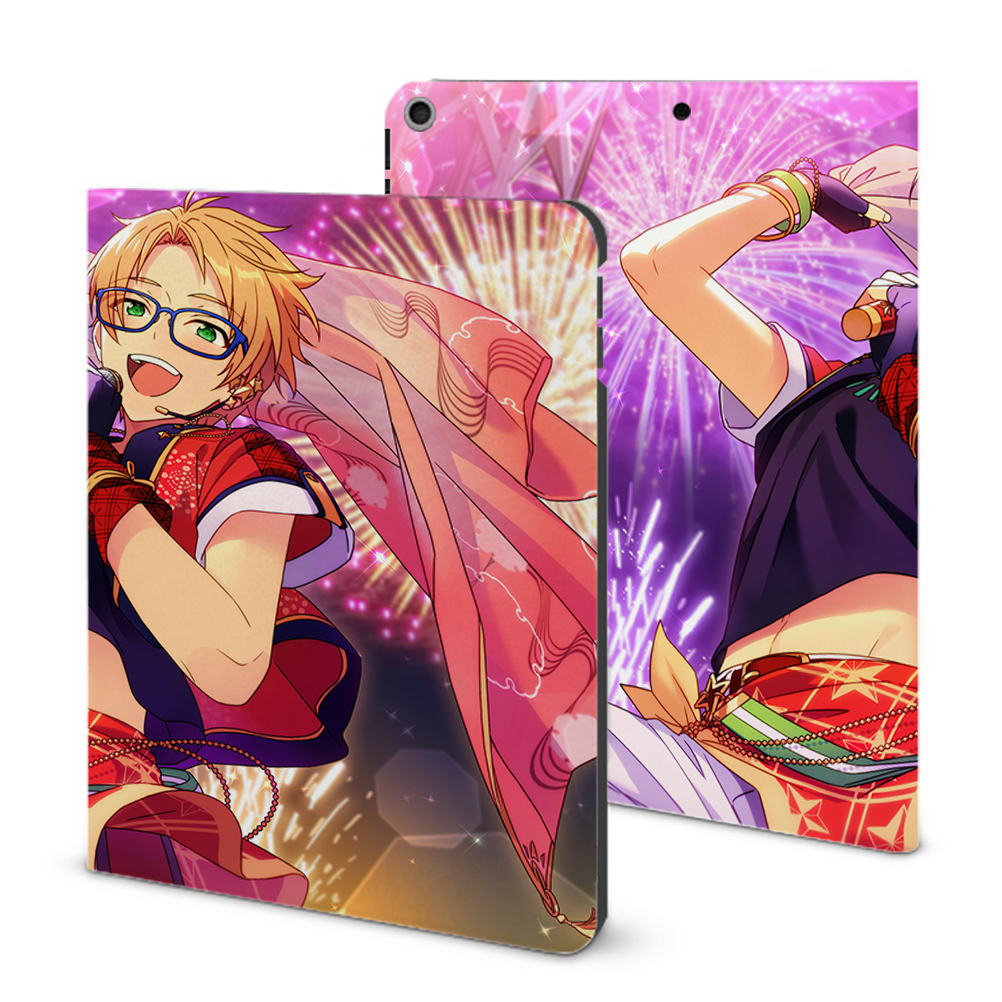 （画像用） あんさんぶるスターズ! Ensemble Stars IPad ケース ブック型 PUレザー TPU 耐衝撃 軽量 薄型 ペン収納なし 全面保護 IPad 各モデル対応